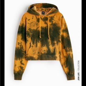 Zara Tie Dye Cropped Hoodie New - M Medium